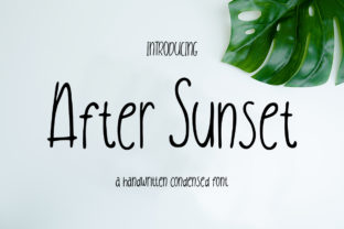 After Sunset: A Playful Handwritten Font for Editorial Branding