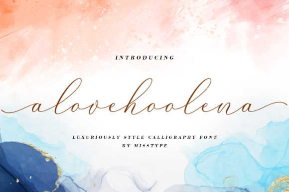 Alove Hoolena: The Creative Script Font for Authentic Brand Identity