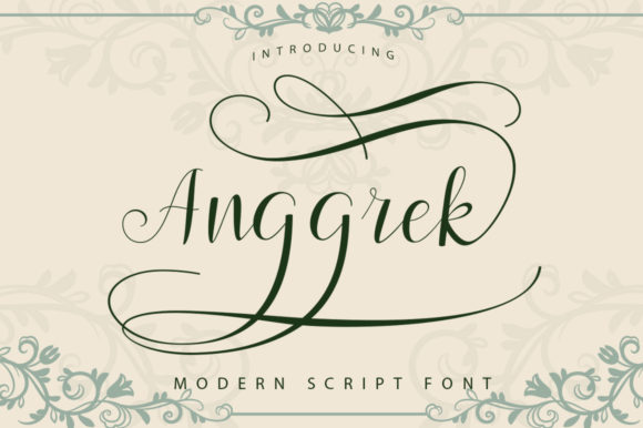 Anggrek: The Modern Script Typeface for Handmade Branding