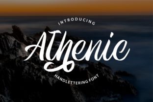 Athenic: A Modern Script Typeface for Editorial Design