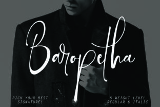 Baropetha Family: A Script Font for Modern Web Design