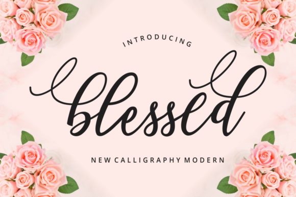 Blessed: A Modern Calligraphy Font for Elevated Brand Identity