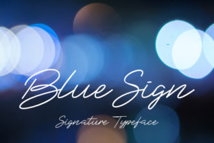 Blue Sign Typeface: Elevate Your Brand Identity with Modern Script
