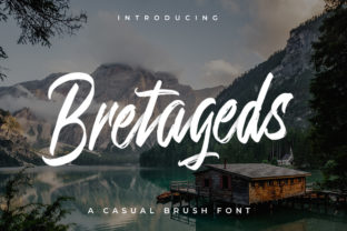 Bretageds: A Rough Brush Script for Handmade Branding