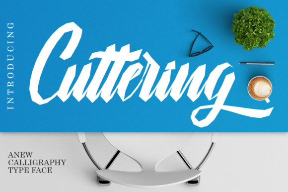 Cuttering: A Bold Script Font for Distinctive Small Business Branding