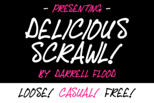 Delicious Scrawl: The Handwritten Typeface for Authentic Brand Identity