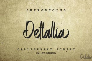 Dettallia: The Bold Script Font for Scroll-Stopping Brand Visuals