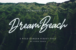 Dream Beach: A Wild Script Font for Bold Editorial Design