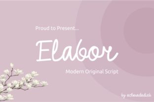 Elabor: A Refined Script Typeface for Editorial Design