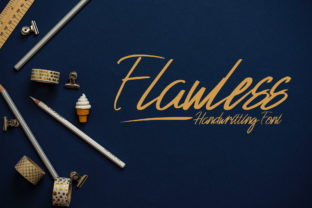 Flawless: A Modern Handwritten Typeface for Editorial Design
