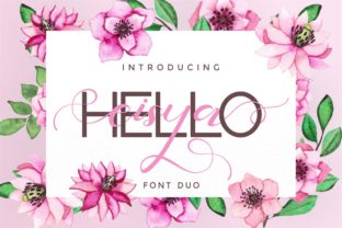 Hello Eisya Duo: A Modern Script Typeface for Editorial Design