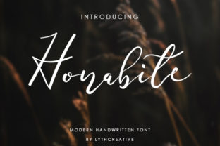 Honabite: A Handwritten Font for Polished Brand Identity