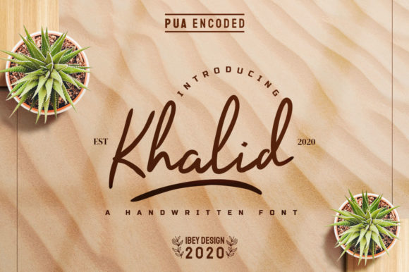 Khalid Typeface: Elevate Handmade Brand Identity