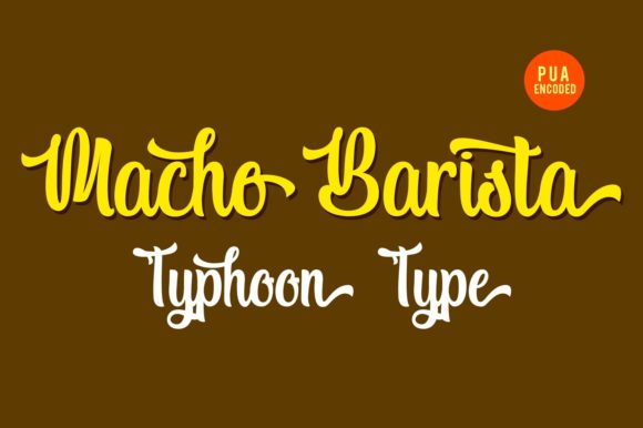 Macho Barista: A Bold Typeface for Distinctive Small Business Branding