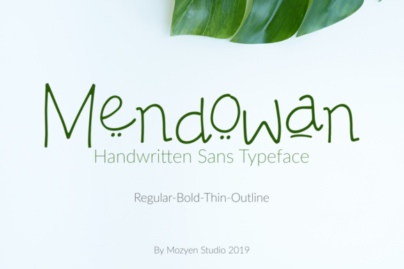 Mendowan Family: The Handwritten Typeface for Authentic Campaigns