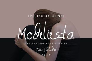 Modeliesta: A Handwritten Script Font for Elegant Web Design