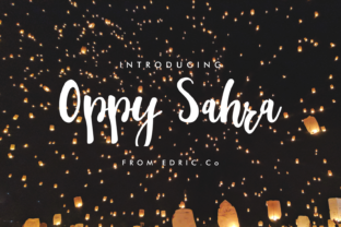 Oppy Sahra: The Handwritten Typeface for Polished Brand Identity