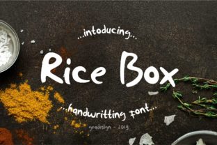 Rice Box Typeface: A Bold Handwritten Review for Makers
