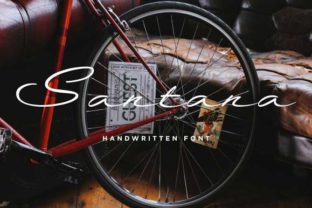 Santana Script Font: A Handmade Brush Typeface for Crafters and Sellers
