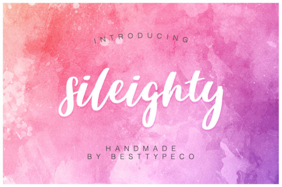 Sileighty: A Playful Script Font for Memorable Branding