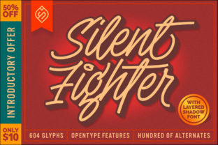 Silent Fighter: A Versatile 3D Script Font for Modern Brand Identity