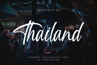 Thailand Typeface: A Modern Script for Confident Brand Identity