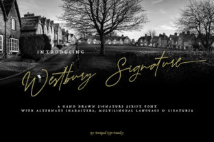 Westbury Signature: A Modern Script Typeface for Editorial Design